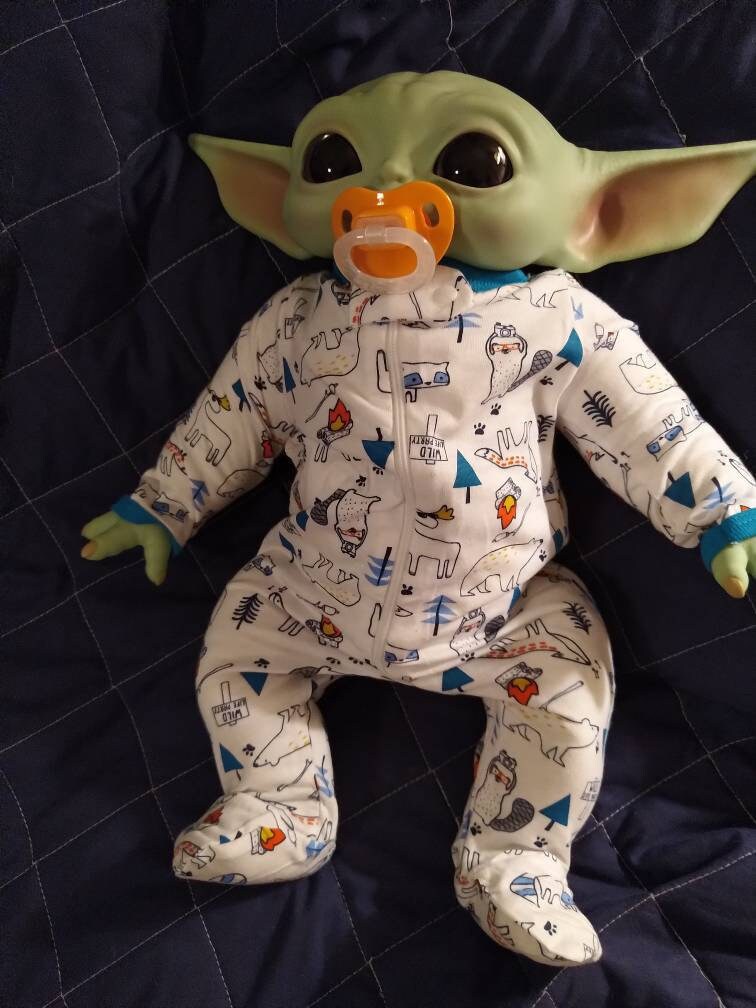 Yoda Baby  Boy or  Girl  Minky Fleece FULL Body doll-order early- lim…