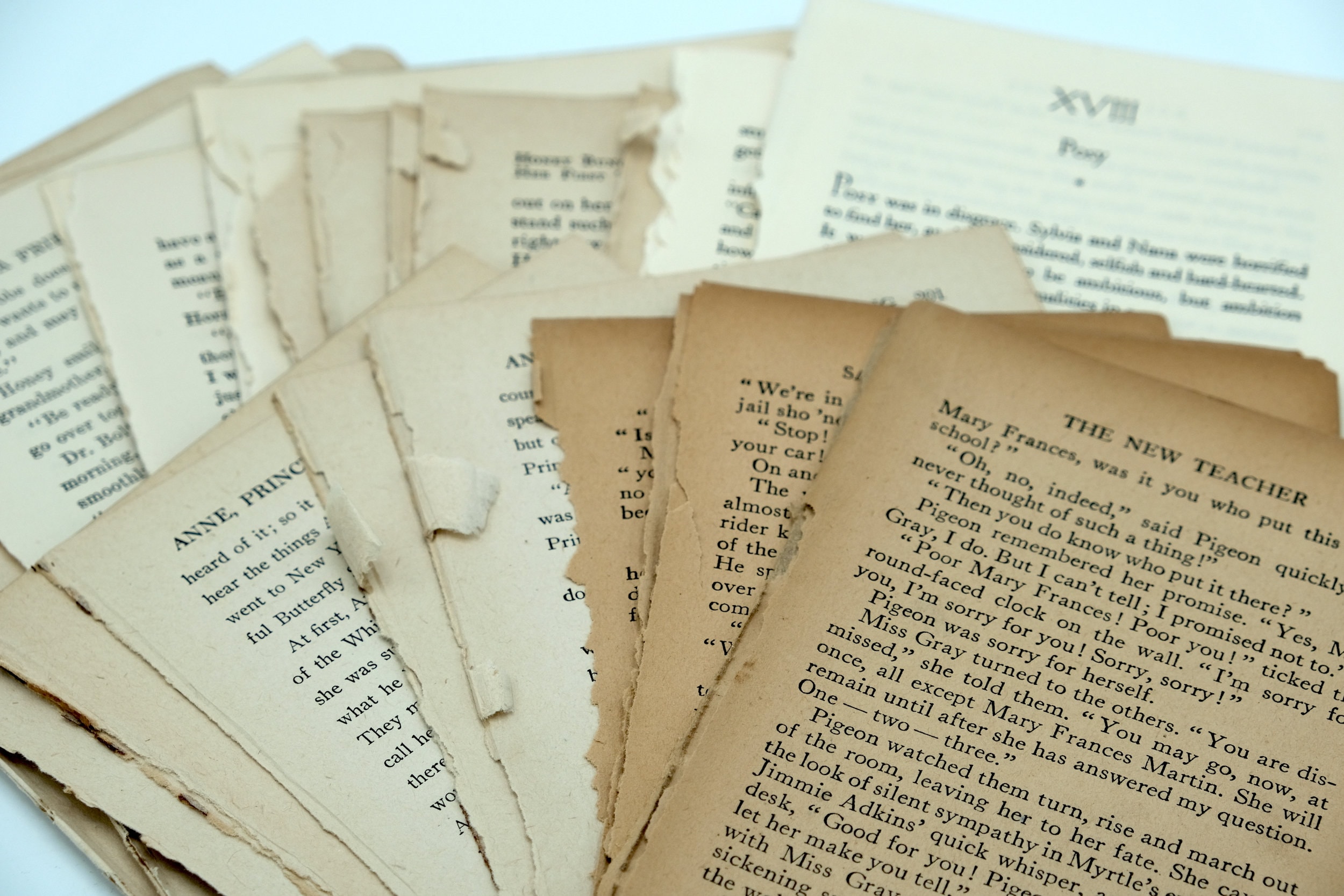 Antique and Vintage book pages from books for girls for Etsy