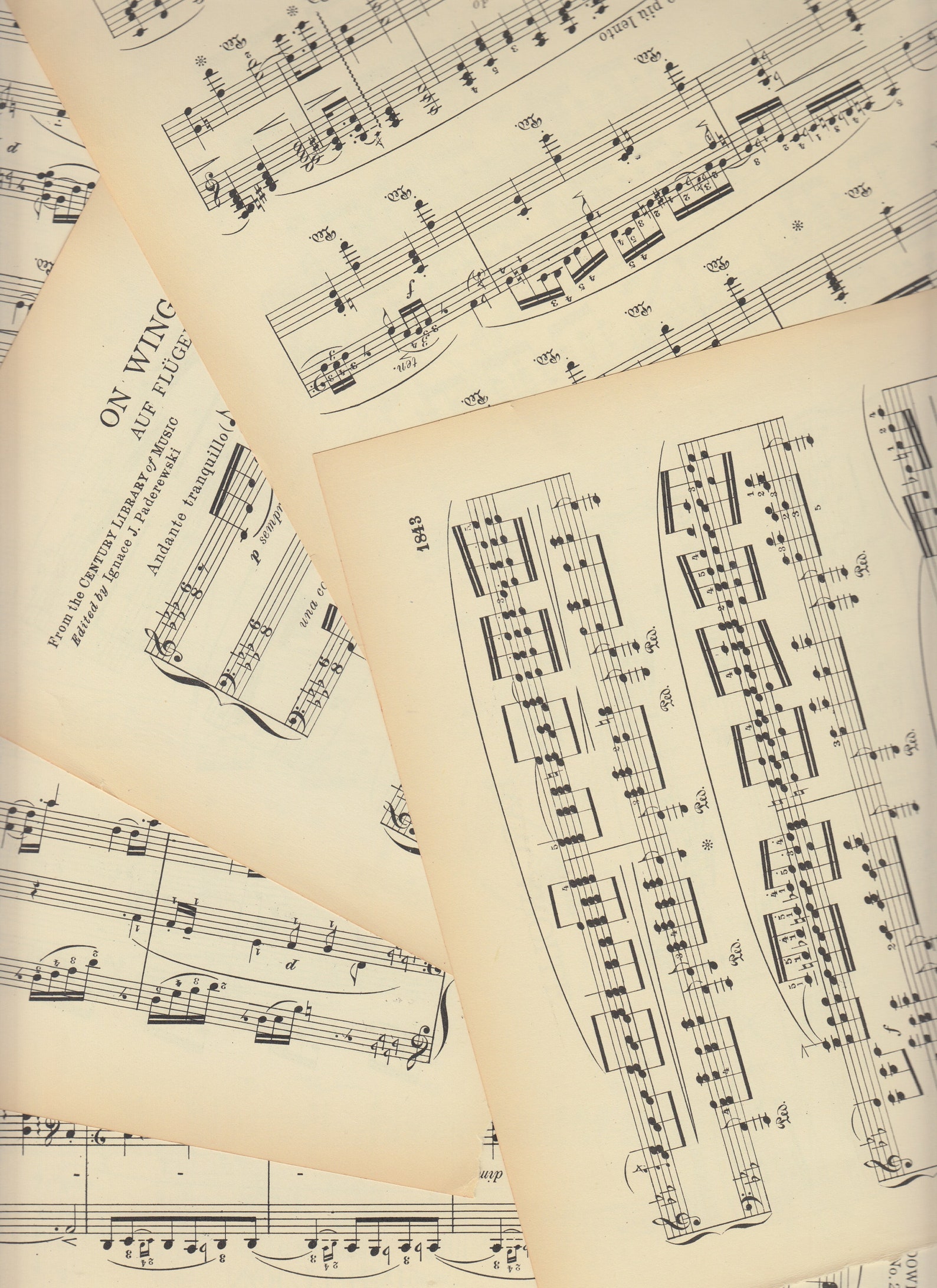 Sheet Music Background digital Download - Etsy