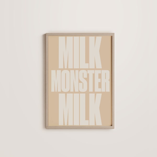 Milchmonster Kunstdruck