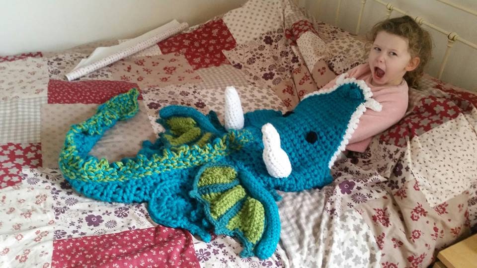 Handmade Crochet Dragon Blanket Dragon Cocoon Etsy