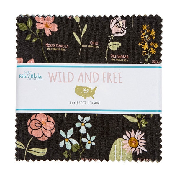 Wild and Free 5" Stacker from Gracey Larson for Riley Blake Designs