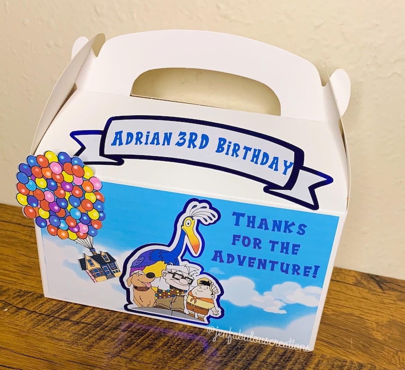 Up Pixar Favor Boxes Up Movie Pixar Up Party Favors Pixar Etsy