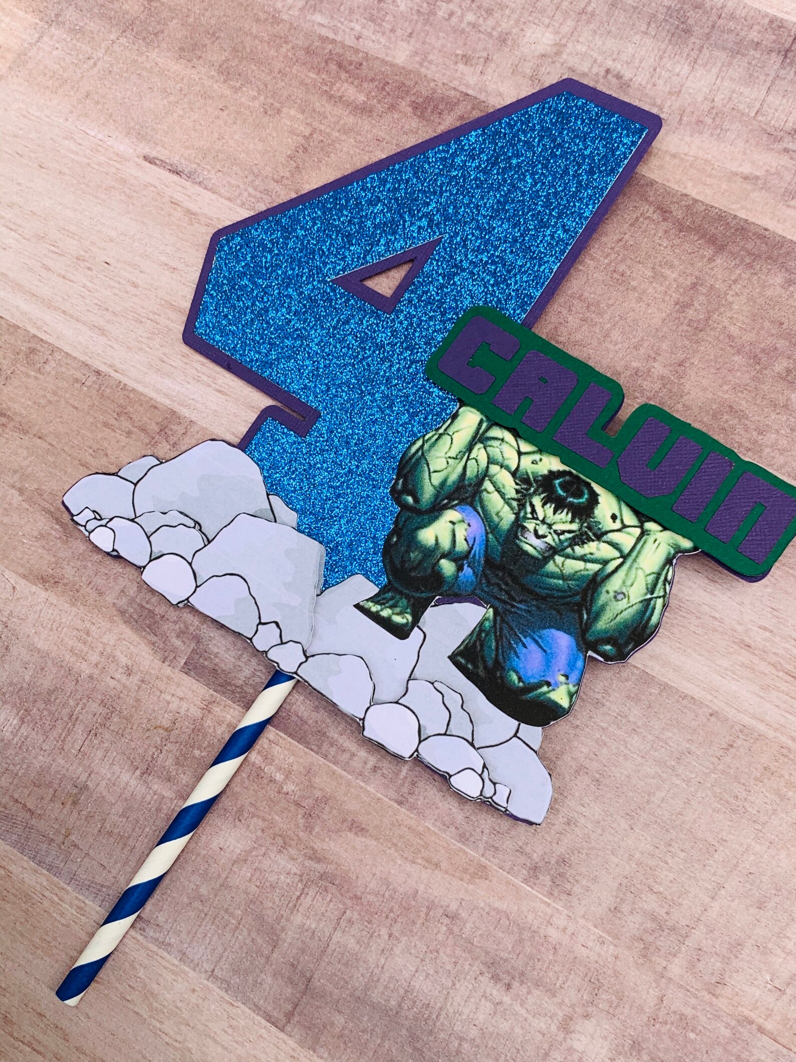Incredible Hulk Cake Topper Hulk Smash topper Marvel Topper | Etsy