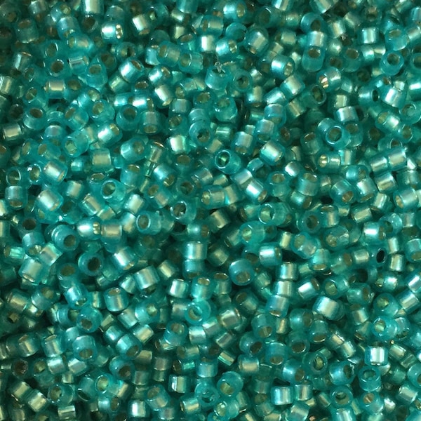 10g TOHO Aiko-Turquoise Opal Silver Lined PermaFinish  #TB-PF2104