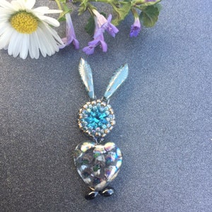 PDF Instructions Pendant &#39;&#39;Kitten&#39;&#39; Beading Tutorial Kitty kitten Beads DIY beaded pendant pattern Tutorial Bunny Cat Easter