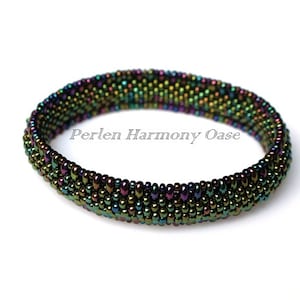 PDF Instructions Crochet Bangle "Rasmus" Bead crochet pattern Beading Tutorial eBook knitting with seed beads
