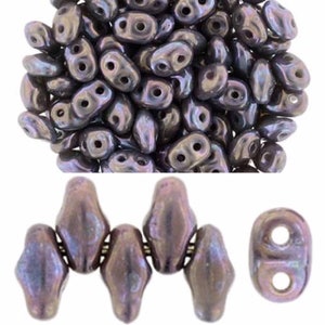 100 pcs. MiniDuo 2 x 4 mm Nebula Ashen Gray approx. 4 g.