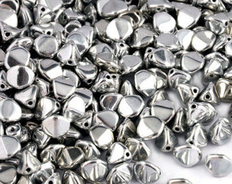 150 St. Aluminium Silver Pinch Bead 4 X 3 Mm - Etsy