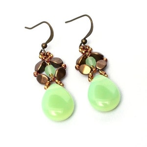 PDF Anleitung Ohrringe  ''Sabine'' Beading Tutorial - eBook pinch beads Tropfen