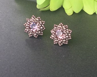 Stud earrings traditional Oktoberfest dirndl costume jewelry bridal jewelry folk festival jewelry wedding bride Swarovski