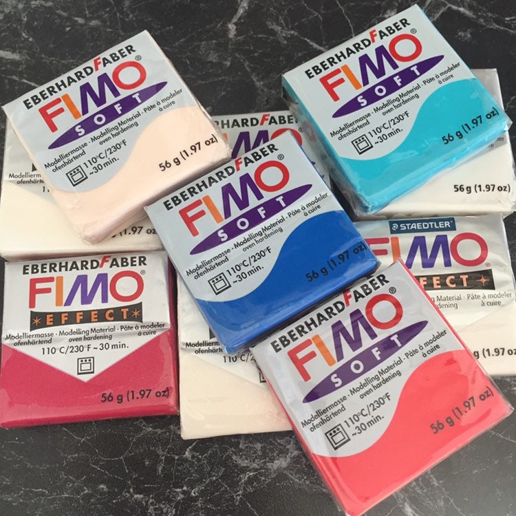 Black and White Polymer Clay FIMO Soft 454g / 1lb by Staedler Black or  White 
