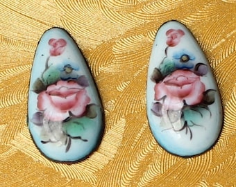 2 pieces approx. 21х11 mm Rostov Finift Cabochon (No. 4)