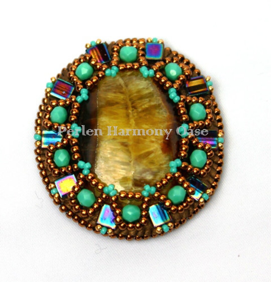 PDF Instructions Brooch Pendant “helene” Embroidery Tutorial - Etsy