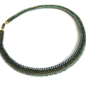 PDF instructions crochet chain &quot;Alexi&quot; Bead crochet pattern Beading Tutorial eBook seed beads