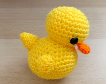 Canard en caoutchouc amigurumi - fabriqué sur commande