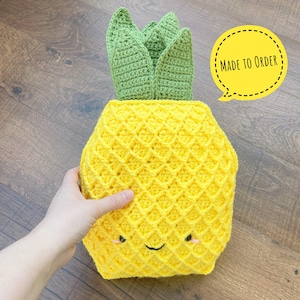 Amigurumi Pineapple Pillow - Made to Order - Crochet Pillow