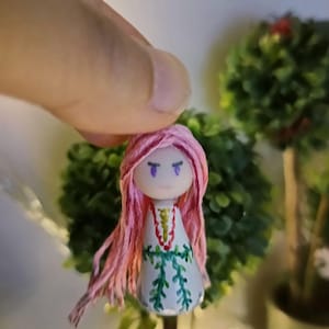 Samodiva Miniatur Puppe Charm/Brosche/Anhänger/Ohrringe