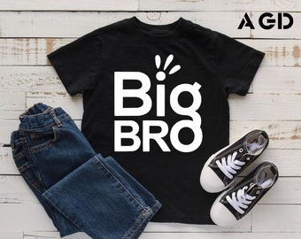 Big Bro, Big Brother, Baby Announcement, New Baby, Sibling, Kids, Toddler, Modern Tee