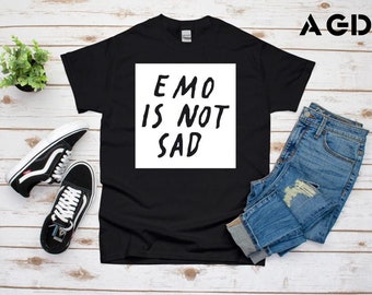Emo Is Not Sad, Pop Punk, Tee, Shirt, Kids, Toddler, Infant, Dashboard Confessional, Onesie, Screamo