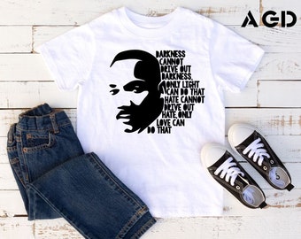 Martin Luther King Jr. MLK, Love, Activist, Black Lives Matter, Black History Month, Tee Shirt, T-Shirt, Onesie, Toddler, Kids, Adult