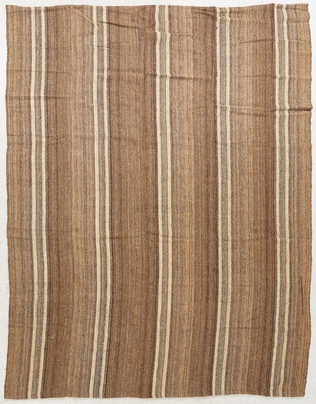 String Rug Tan Tan Striped Kilim Rug | 245cm X 307cm | 8' X 12' - Etsy