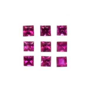 Burmese Ruby Square 1.9mm Approximately 0.50 Carat, July Birthstone, Perfect Ornamental Stone, For Jewelry Making (33360)