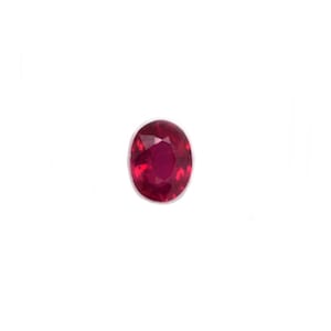 Ovaler Rubin aus Madagaskar, 8 x 6 mm, 1,50 Karat, Geburtsstein Juli, facettierter Edelstein (43997)