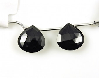 Black Diamond Lookalike Untreated 2199 Pure Inky Black Color Black Spinel Almond Shape Drops 23x7mm Approx 26 Carat August Birthstone