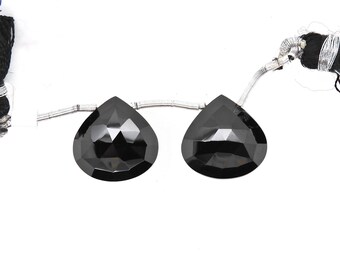 Black Diamond Lookalike Untreated 2199 Pure Inky Black Color Black Spinel Almond Shape Drops 23x7mm Approx 26 Carat August Birthstone
