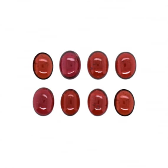 Garnet Cab Oval 8x6mm Approximately 11 Carat January Birthstone Beautiful Red Color Cinnamon Stone Gooseberry Garnet for Jewelry 425 Etsy