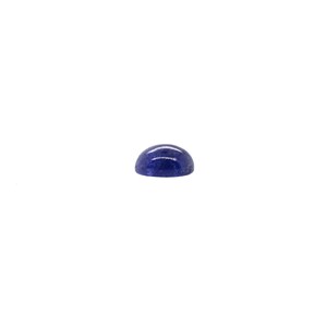 May include: A round, cabochon-cut, blue gemstone.