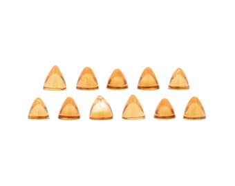Citrine Cab Cone Shape Round 4mm Approximately 4 Carat, November Birthstone, Transparent Yellow Variety of Quartz, For Jewelry (38987)