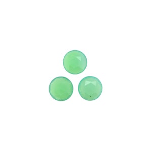 Chrysoprase Rose Cut  Round Shape 10mm Approximately 8 Carat, Serpentine Green, Spearmint, For Jewelry Making (10843)