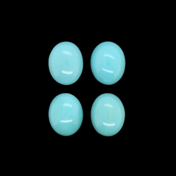 Kingman Turquoise Cabs Oval 10x8mm Approximately 8 Carat, Robin Egg Blue, December Birthstone, Turkish Stone, Persian Blue Color (5860)
