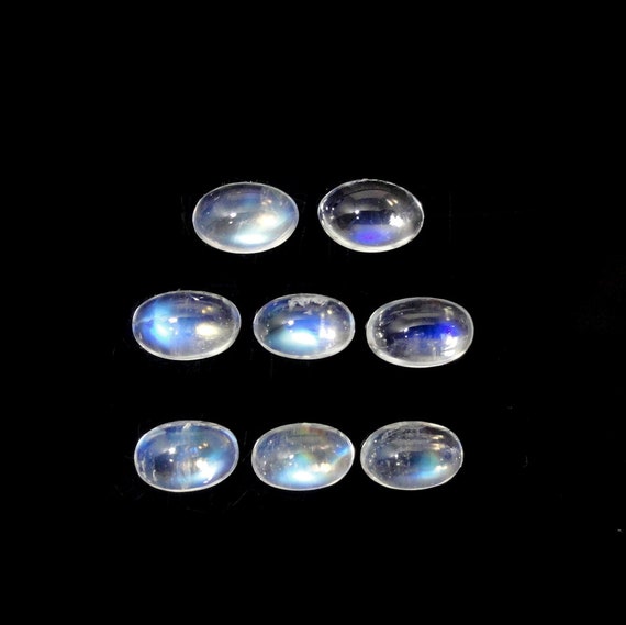 Rainbow Moonstone Cab Oval 6x4mm Approximately Carat, June