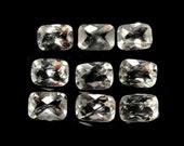 White Topaz Emerald 7x5mm Approximately 9 Carat, December Birthstone, Beautiful Clear Topaz, Silver Topaz, For Jewelry Making (14914)