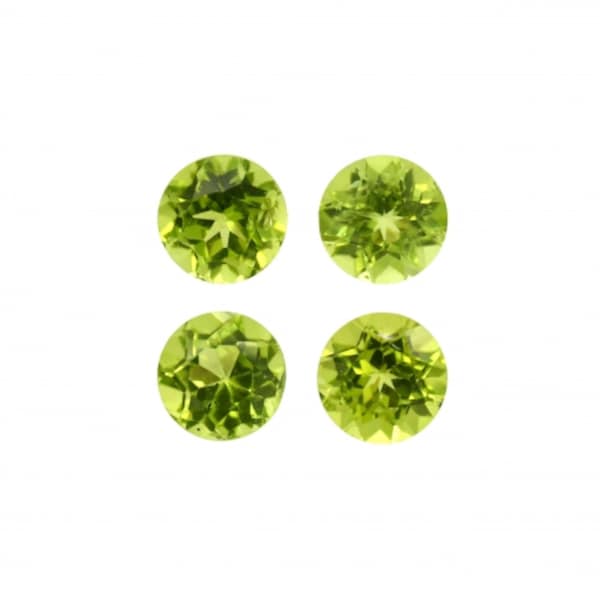 Peridot Round Shape 6mm Approximately 3 Carat, Beautiful Lime Green Color, A Variety Of Olivine, An Evening Emerald, For Jewelry (41738)