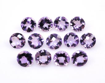 Lavender Amethyst Round 6mm Approximately 9 Carat, Nice Lavender Color, Faceted Eye Clean Gemstones, For Jewelry Making (2419)