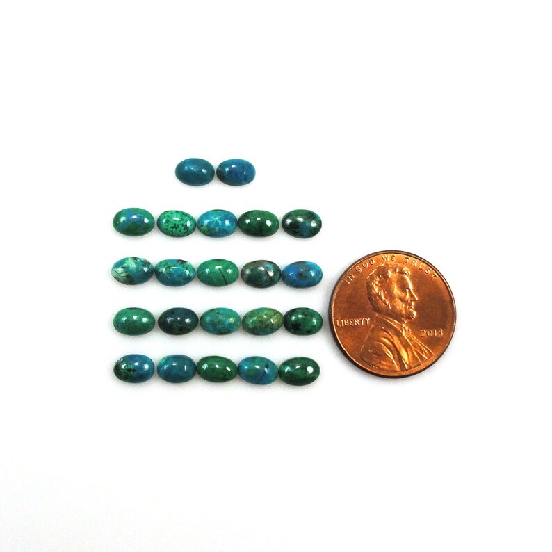 9724 Chrysocolla 6x4x2mm Oval Shape Sale by Best in Gems