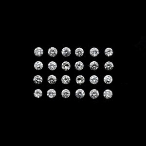 White Diamond Round 1.4mm Approximately 0.24 Carat, Brilliant Cut, April Birthstone, For Jewelry Making (23521)