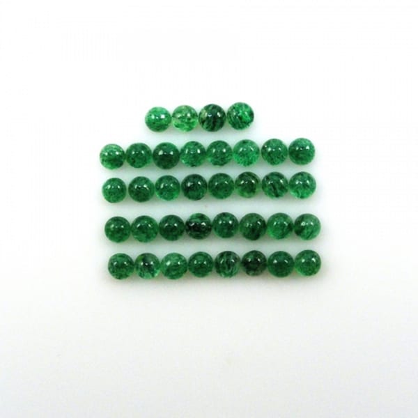 Green Aventurine Cab Round 3mm Approximately 3 Carat, Lovely Shades Of Deep And Light Green Color, Cabochons For Jewelry Making (11401)