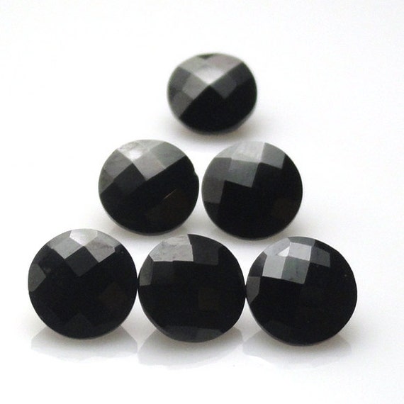 Black Spinel Round Shape 7mm Approximately Carat, Pure Inky