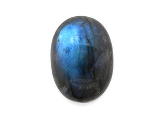 Labradorite Cab Oval 22x16mm Approximately 15 Carat, Spectral Play of Color, Color Variation, Flat Bottom Cab, Feldspar Variety (53013)