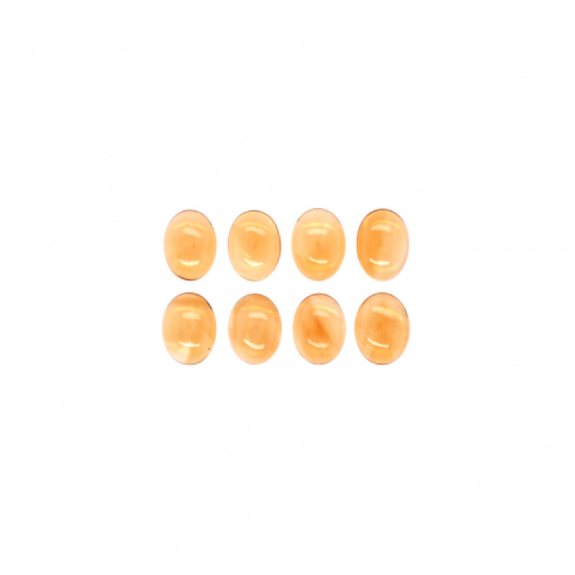 Natural Golden Citrine Gemstone - 8x6mm Oval Cut, Approx. 1.20 Carat Total Weight - For Jewelry Making 8 thumbnail image