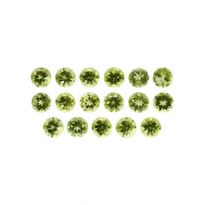 Peridot Round 4mm Approximately 4 Carat, August Birthstone,  An Evening Emerald, A Variety Of Olivine, For Jewelry Making (13300)