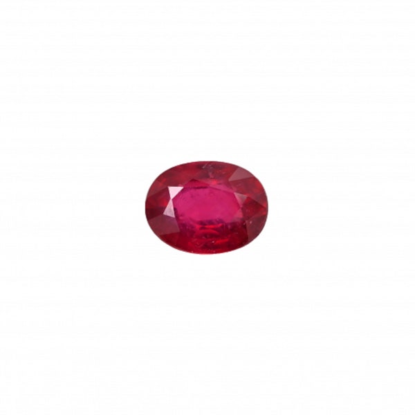 Madagascar Ruby Oval 8x6mm Approximately 1.50 Carat Single Piece, July Birthstone, Pigeon Blood Red, Faceted Plain Top , For Jewelry (43997)