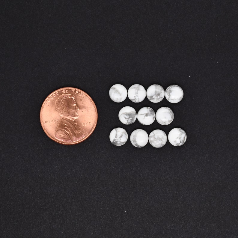 Howlite Cab Round 6mm Approximately 10 Carat For Jewelry Making 30739