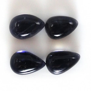 Iolite Cab Pear Shape 11x8mm Approximately 10 Carat, Variety of Cordierite, Violet Blue Gemstones, Cabochons For Jewelry Making (2466)