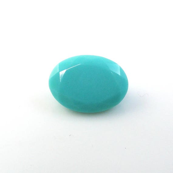 Robin Egg Blue Turquoise Faceted 14x10mm Oval Approximately Etsy